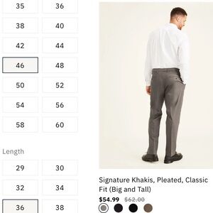 Signature Khakis, Classic
Fit (Big and Tall)